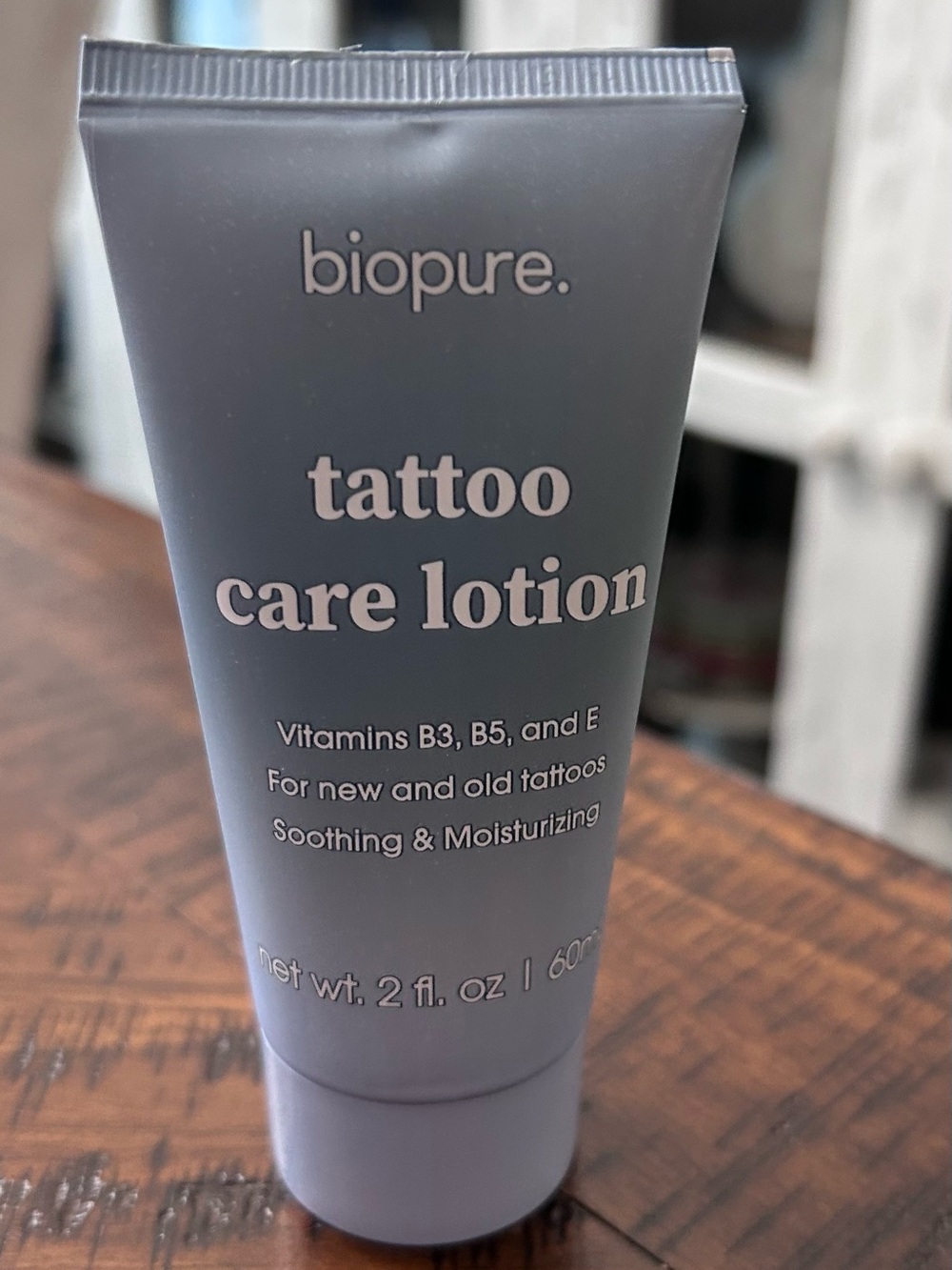NEW Biopure Tattoo Care Lotion – Vitamins B3, B5 & E (2 fl oz / 60mL)